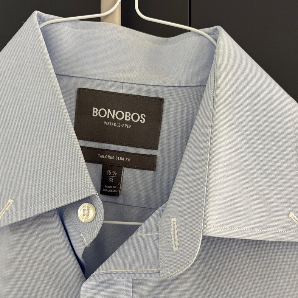 Bonobos Sky Blue Tailored Men's Dress Shirt